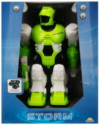 Sunman Robot cu lumini si sunete, Storm Brave, Verde, 25 cm (S00002389_003w)