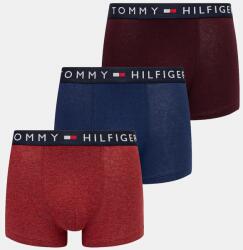 Tommy Hilfiger boxeralsó 3 db - burgundia S