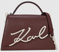 Karl Lagerfeld bőr táska - barna Univerzális méret - answear - 97 990 Ft