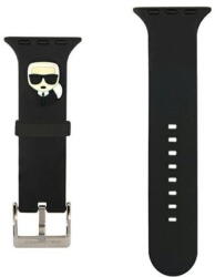 Karl Lagerfeld Curea Karl's Head Apple Watch 38mm / 40mm Negru (KLAWMSLKK) - pcone