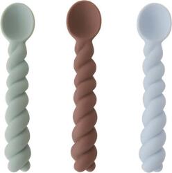 OYOY Lingurițe pentru copii Mellow, culori pământii, 3 buc (M107157) Set pentru masa bebelusi