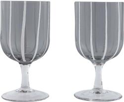 OYOY Pahare de vin Mizu, 350 ml, gri, 2 buc (L300547) Pahar