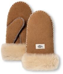 Ugg gyerek bőr kesztyű - barna 4-6 ÉV