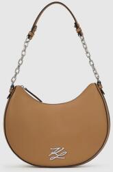 Karl Lagerfeld bőr táska - barna Univerzális méret - answear - 76 990 Ft