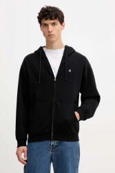 Benetton pamut melegítőfelső sima, kapucnis, 342ZU500P - fekete M