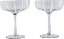 OYOY Pahare de șampanie Mizu Coupe, 230 ml, gri (L300548) Pahar
