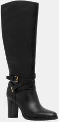 Lauren Ralph Lauren bőr csizma Cllns Tl Hl fekete, magassarkú, 802967777001 - fekete Női 39.5