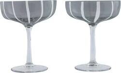 OYOY Pahare de șampanie Mizu Coupe, 230 ml, transparente (L300549) Pahar