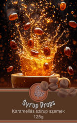 Caffé Perfect Syrup Drops - Kávéízesítő szirup Karamellás - 125g