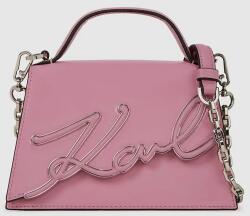 Karl Lagerfeld bőr táska - rózsaszín Univerzális méret - answear - 91 990 Ft