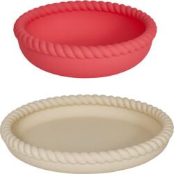 OYOY Set veselă copii Mellow, bej și roșu, 2 piese (M107299) Set pentru masa bebelusi
