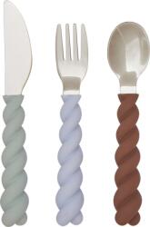 OYOY Set tacâmuri pentru copii Mellow, culori pământii, 3 piese (M107332) Tacam