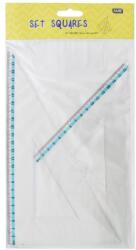 Educa Vonalzókészlet, háromszög 16 cm és 24cm, ( 45°/60° ) 2 db/bliszter Educa (000009819) - tonerpiac