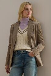 Lauren Ralph Lauren kordbársony kabát barna, egysoros gombolású, 200956574 - barna 34