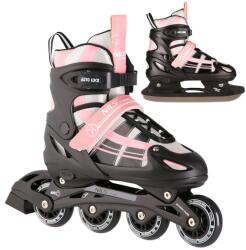 NILS Extreme 2in1 NH18366A görkorcsolya fekete-rózsaszín Méret: L (39-42) (ABI-16-21-117)