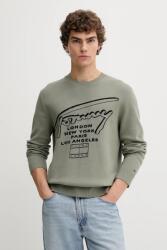 Tommy Hilfiger pamut pulóver zöld, DM0DM22253 - zöld XL
