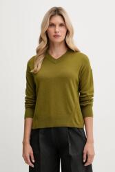 Benetton pulóver gyapjúkeverékből - zöld M - answear - 18 990 Ft