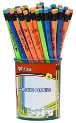 Optima Grafitceruza OPTIMA HB háromszögletű radíros 72 db/display (100143) - nyomtassingyen