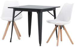  Étkezőgarnitúra Dallas 4050 (Fehér + Világos fa)