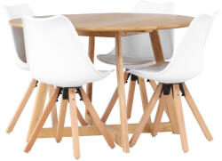  Étkezőgarnitúra Dallas 4323 (Fehér + Világos fa)