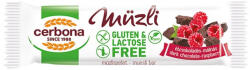Cerbona Müzliszelet CERBONA étcsokoládés és málnás gluténmentes 20g - nyomtassingyen