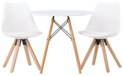  Étkezőgarnitúra Dallas 4244 (Fehér + Világosbarna)