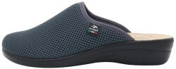 Fly Flot Saboti dama, Fly Flot, T4-368-FE-Gri-Inchis, de casa, textil, ortopedici, cu talpa joasa, gri inchis (Marime: 39)