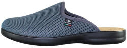 Fly Flot Saboti barbati, Fly Flot, P7-118-FB-Gri-Inchis, de casa, textil, ortopedici, cu talpa joasa, gri inchis (Marime: 43)