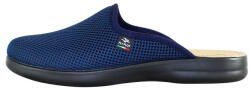Fly Flot Saboti barbati, Fly Flot, P7-118-FB-Albastru-Inchis, de casa, textil, ortopedici, cu talpa joasa, albastru inchis (Marime: 42)