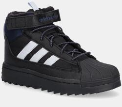 adidas Originals gyerek téli csizma SUPERSTAR WINTER TREK fekete, JQ0344 - fekete 31.5
