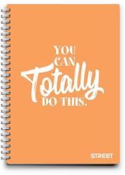 STREET Spirálfüzet STREET PP Neon A5 70 lapos vonalas (61157)