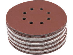 TOYA Tépőzáras Fíbertárcsa 150 Mm / P220 8 Lyukas, 50 Db (yt-834598)