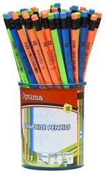 Optima Grafitceruza OPTIMA HB háromszögletű radíros 72 db/display (100143) - mystock