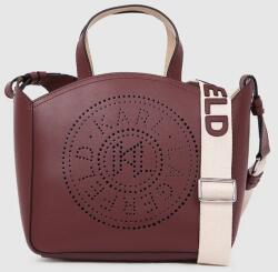 Karl Lagerfeld bőr táska - barna Univerzális méret - answear - 69 990 Ft