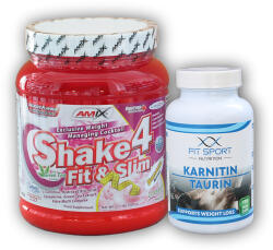FitSport Nutrition Karnitin taurin 120cp + Shake4 500g - - csokoládé
