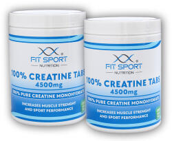 FitSport Nutrition 2x 100% kreatin tabletta 4500 mg 240 zöldség tabletta