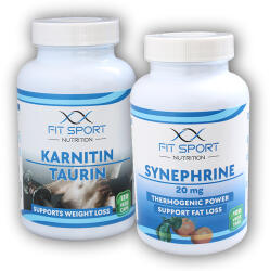 FitSport Nutrition Karnitin Taurin 120 zöldséges sapka + Szinefrin 20 mg 100 zöldséges tabletta