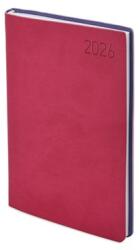 TopTimer Határidőnapló 2026 heti B/6 TOPTIMER Madeira M012 fehér lapos rózsa-lila (T012M-0EL)