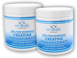 FitSport Nutrition 2x Creatină Micronizată 100% Pură Monohidrat 330g