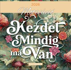 LIZZY Falinaptár 2026 Lizzy lemez 30x30cm Motiváció (21670)