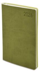 TopTimer Határidőnapló 2026 heti B/6 TOPTIMER Madeira M012 fehér lapos zöld-zöld (T012M-066)