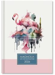 PÁTRIA Határidőnapló 2026 napi B/6 Period Magnólia női tervező Flamingo