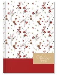 PÁTRIA Határidőnapló 2026 napi A/5 Period Flowers White