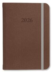 PÁTRIA Határidőnapló 2026 napi A/5 Period Velour gumis barna