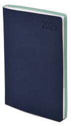 TopTimer Határidőnapló 2026 heti B/6 TOPTIMER Madeira M012 fehér lapos kék-türkiz (T012M-04T)