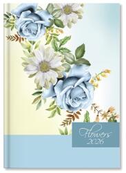 PÁTRIA Határidőnapló 2026 napi A/5 Period Flowers Blue