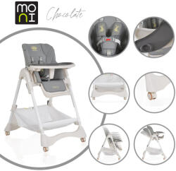 Moni Chocolate etetőszék - Szürke - manopalota