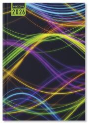 PÁTRIA Határidőnapló 2026 napi A/5 Period Neon Waves