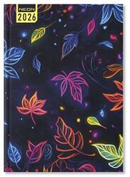 PÁTRIA Határidőnapló 2026 heti B/6 Period Neon Leaf