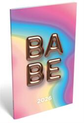 Lizzy Card Zsebnaptár 2026 LIZZY heti álló 8, 9x13, 9cm Babe (21700)